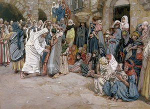 Lasset die Kinder zu mir kommen, Illustration für Das Leben Christi, ca. 1886-96 von James Jacques Joseph Tissot