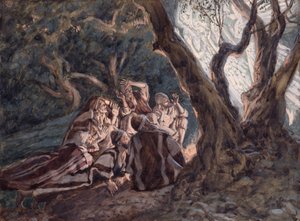 Die Engel und die Hirten, Illustration für Das Leben Christi, ca. 1886-94 von James Jacques Joseph Tissot