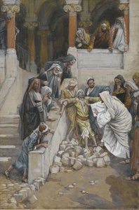 Der blinde und stumme Mann, besessen von Teufeln, Illustration aus Das Leben unseres Herrn Jesus Christus von James Jacques Joseph Tissot