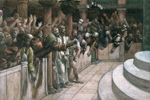 Der falsche Zeuge, Illustration für Das Leben Christi von James Jacques Joseph Tissot
