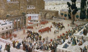 Das Forum von Jerusalem von oben gesehen, Illustration für Das Leben Christi, ca. 1886-96 von James Jacques Joseph Tissot