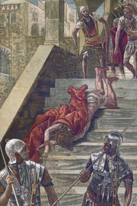 Die Heilige Treppe - Die Scala Sancta - aus „Das Leben unseres Herrn Jesus Christus“ - 1899 von James Tissot - Das Leben unseres Herrn Jesus Christus, von Jacques Joseph (Jacques-Joseph) Tissot genannt James Tissot (1836-1902)