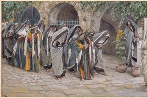 Die heiligen Frauen, Illustration für Das Leben Christi