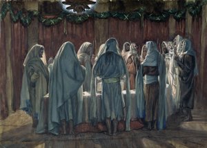 Das Passahfest der Juden, Illustration für Das Leben Christi von James Jacques Joseph Tissot