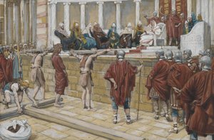 Das Urteil auf dem Gabbatha, Illustration aus Das Leben unseres Herrn Jesus Christus, 1886-94 von James Jacques Joseph Tissot