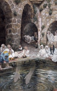 Der Teich von Bethesda, Illustration für Das Leben Christi, ca. 1886-94
