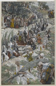 Die Prozession auf dem Ölberg, Illustration aus Das Leben unseres Herrn Jesus Christus, 1886-94 von James Jacques Joseph Tissot
