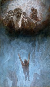 Der reiche Mann in der Hölle, Illustration für Das Leben Christi