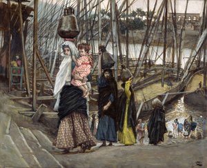 Der Aufenthalt in Ägypten, Illustration für Das Leben Christi, ca. 1886-94 von James Jacques Joseph Tissot