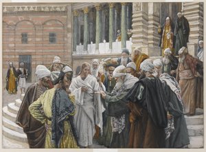 Die Steuerzahlung, Illustration aus Das Leben unseres Herrn Jesus Christus, 1886-94