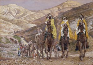Die Weisen auf dem Weg nach Bethlehem, Illustration für Das Leben Christi, ca. 1886-94 von James Jacques Joseph Tissot