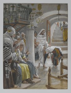 Die Frau mit einer Gebrechlichkeit von achtzehn Jahren, Illustration aus Das Leben unseres Herrn Jesus Christus, 1886-96