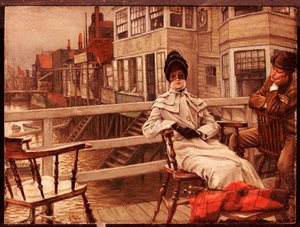 Warten auf das Boot in Greenwich von James Jacques Joseph Tissot