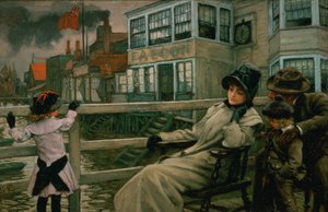 Warten auf die Fähre, ca. 1878 von James Jacques Joseph Tissot