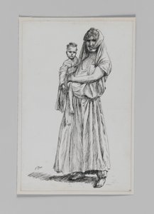 Frau von Geba, Samaria, Illustration aus Das Leben unseres Herrn Jesus Christus
