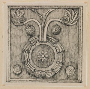 Kranz im Flachrelief in der Moschee von El-Aksa, Illustration aus Das Leben unseres Herrn Jesus Christus