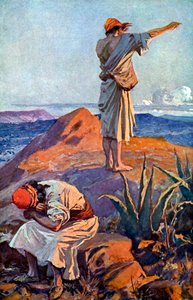 Elia sieht vom Berg Karmel eine Wolke - Bibel