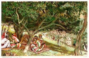 Nathanael unter dem Feigenbaum - Johannes - Bibel von James Jacques Joseph after Tissot