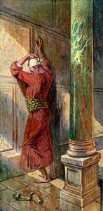 Beten im Tempel von James Jacques Joseph after Tissot