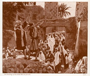 Die Heilung von zwei Blinden in Jericho - Bibel von James Jacques Joseph after Tissot