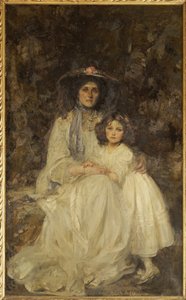 Lady Dickson-Poynder und ihre Tochter Joan, ca. 1905 von James Jebusa Shannon