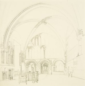 Innenraum des Kapitelsaals der Kathedrale von Bristol