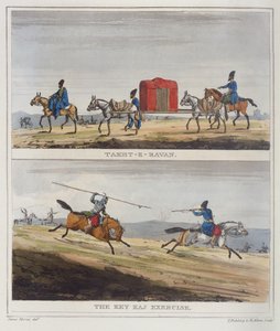 Takht-E-Ravan und die Key Kaj Übung von James Justinian (after) Morier