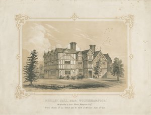 Bushbury - Moseley Old Hall: Lithographie von James Kellaway Colling