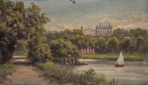 Richmond Hill und der Star and Garter vom Middlesex-Ufer