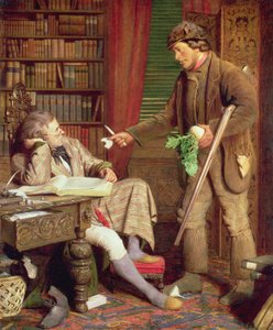 Der Gutsherr und der Wildhüter oder Der Einwand, ca. 1860 von James Lobley