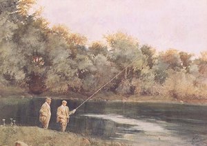 Am Teich des Vale of Health, Hampstead Heath von James Loxham Browne