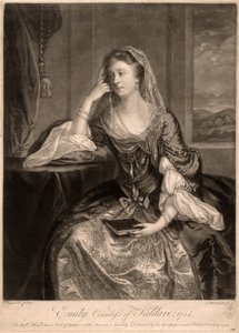 Emily, Gräfin von Kildare von James MacArdell