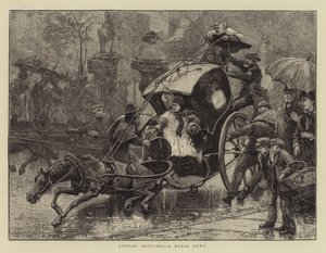 Londoner Skizzen, ein Pferd stürzt von James Macbeth