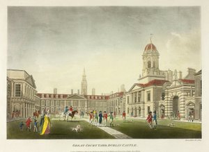 Großer Innenhof, Dublin Castle von James Malton