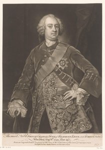 Porträt von Charles Lennox von James McArdell