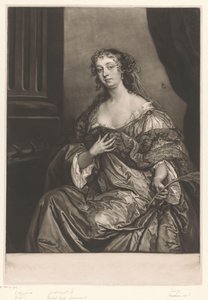 Porträt von Elizabeth Hamilton als die Hl. Katharina von James McArdell