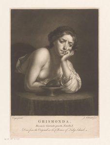Sigismunda mit dem Herzen von Guiscardo von James McArdell