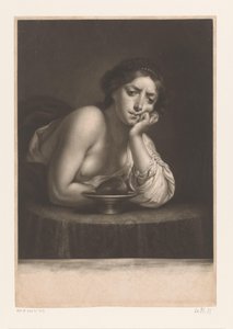 Sigismunda mit dem Herzen von Guiscardo von James McArdell
