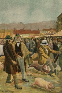 Ein irischer Schweinemarkt von James McGavin Greig