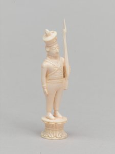 Weißer Bauer, Schachfigur, Indien, ca. 1820 von James McLachlan Nairn