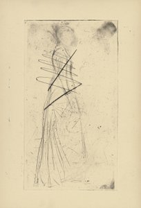 [76] Eindrücke von stornierten Platten von Whistler - [Stehende Frau] von James Abbott McNeill Whistler