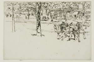 Boulevard Poissonnière, Paris von James McNeill Whistler