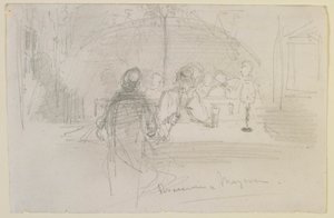 Brasserie in Mainz von James Abbott McNeill Whistler