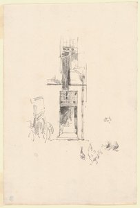 Hähne und Hennen, Hôtel Colbert von James McNeill Whistler