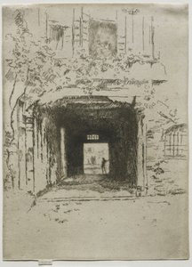 Türöffnung und Weinrebe von James McNeill Whistler