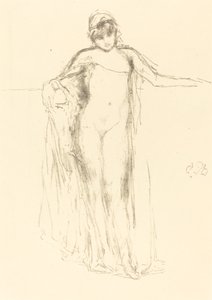 Bekleidetes Modell, stehend von James Abbott McNeill Whistler