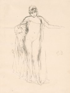 Verhülltes Modell, stehend von James McNeill Whistler