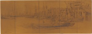 Radierplatte: Thames Warehouses von James Abbott McNeill Whistler