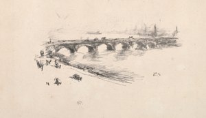 Abend, Kleine Waterloo-Brücke von James McNeill Whistler