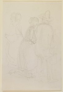 Gruppe von drei stehenden Figuren